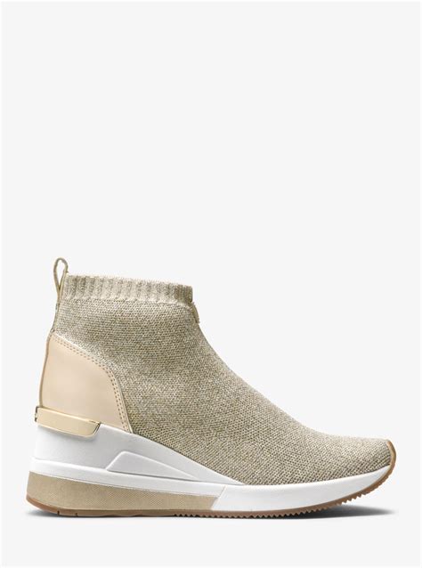 sock sneaker michael kors|Michael Kors stretch knit sneakers.